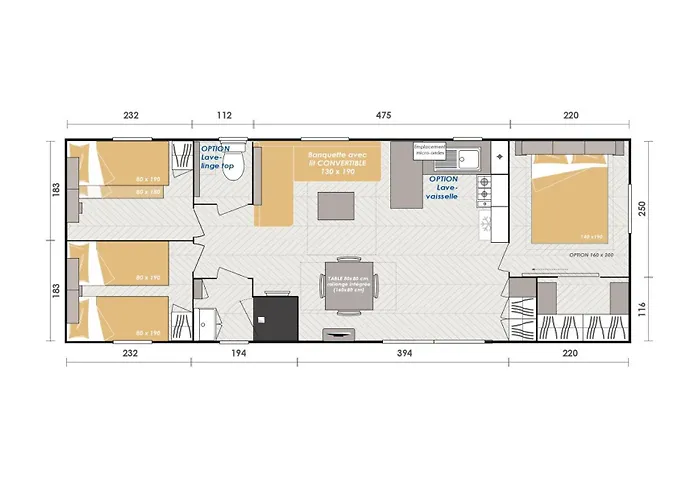 Superbe Mobil 6-8 Personnes *