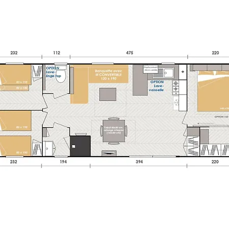 Superbe Mobil 6-8 Personnes *